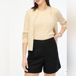 J. Crew Factory Linen Blend Elastic Back Pleated Short Women’s Size 6 NWOT